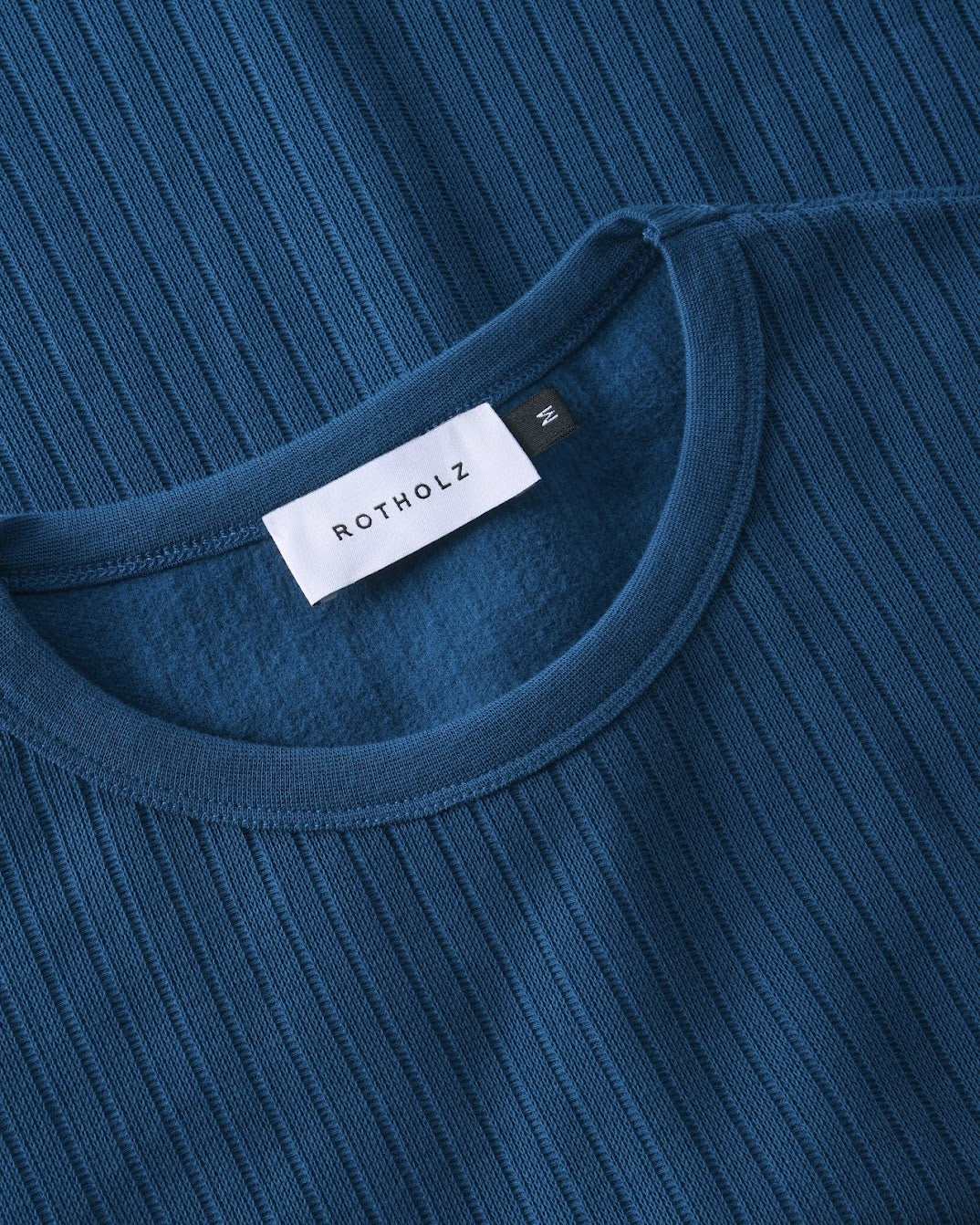 ROTHOLZ HEAVY RIBBED T-Shirt, royal blue