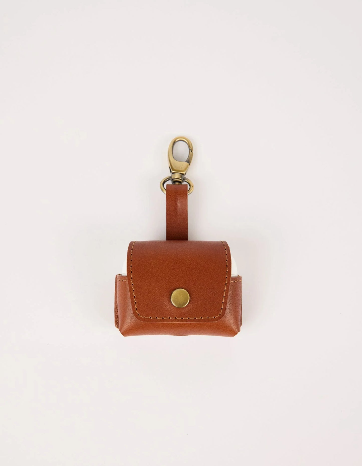 O MY BAG AIRPOD CASE Bagcharm, cognac
