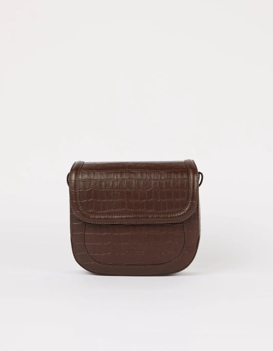 O MY BAG NINA Handtasche, chocolate croco