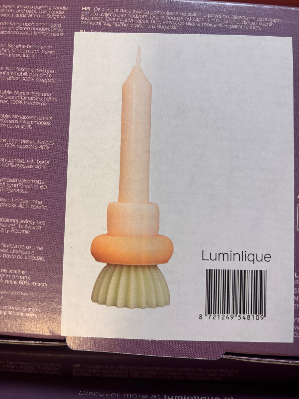 LUMINLIQUE STAPELKERZE small, pastell