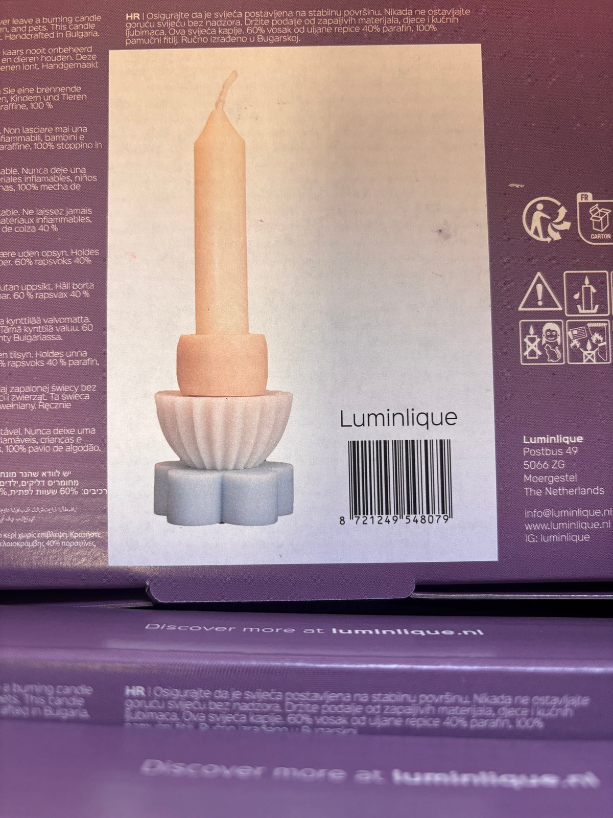 LUMINLIQUE STAPELKERZE small, pastell