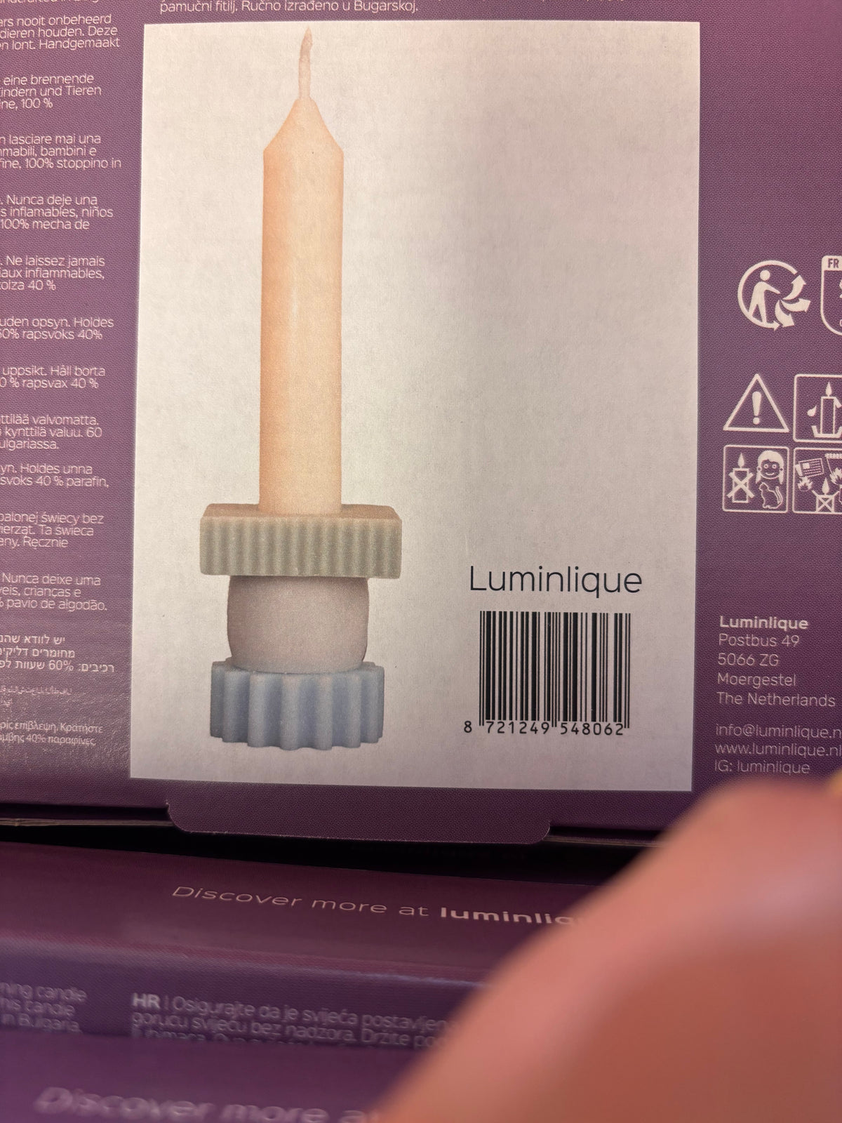LUMINLIQUE STAPELKERZE small, pastell
