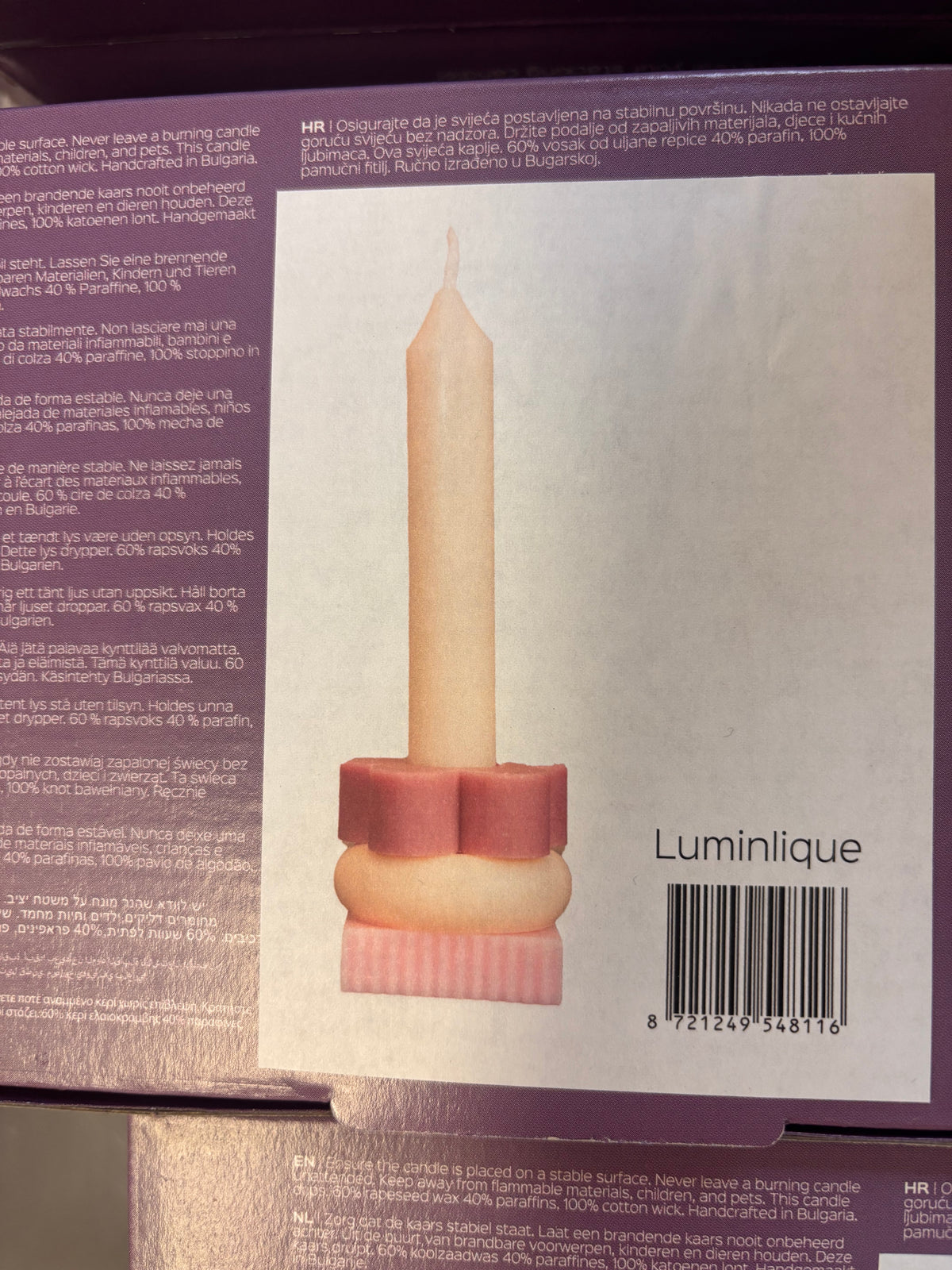 LUMINLIQUE STAPELKERZE small, pastell