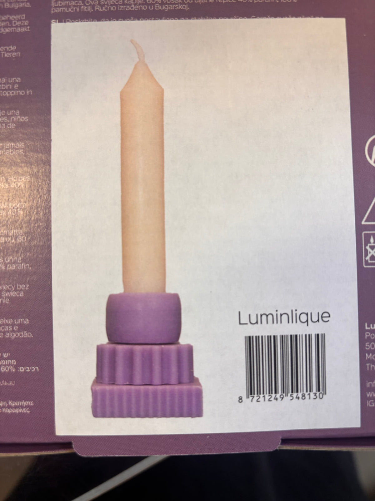 LUMINLIQUE STAPELKERZE small, uni