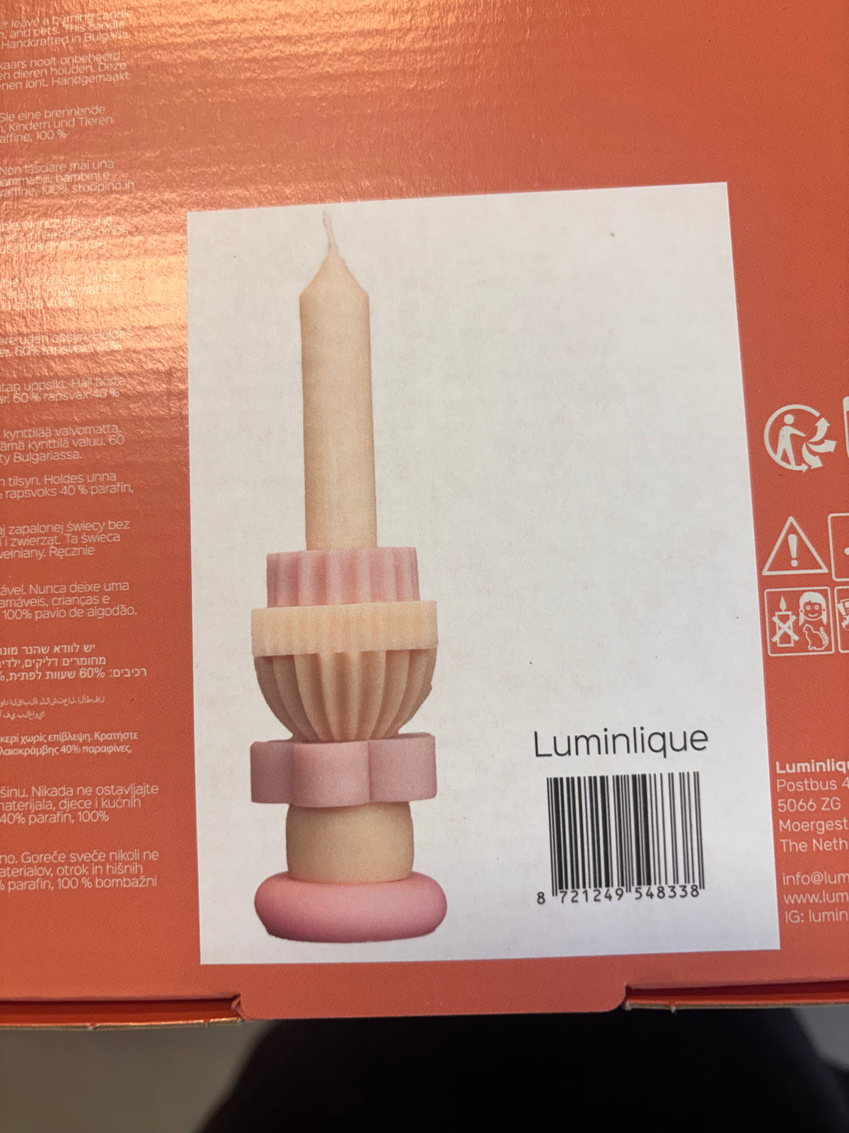 LUMINLIQUE STAPELKERZE medium, pastell