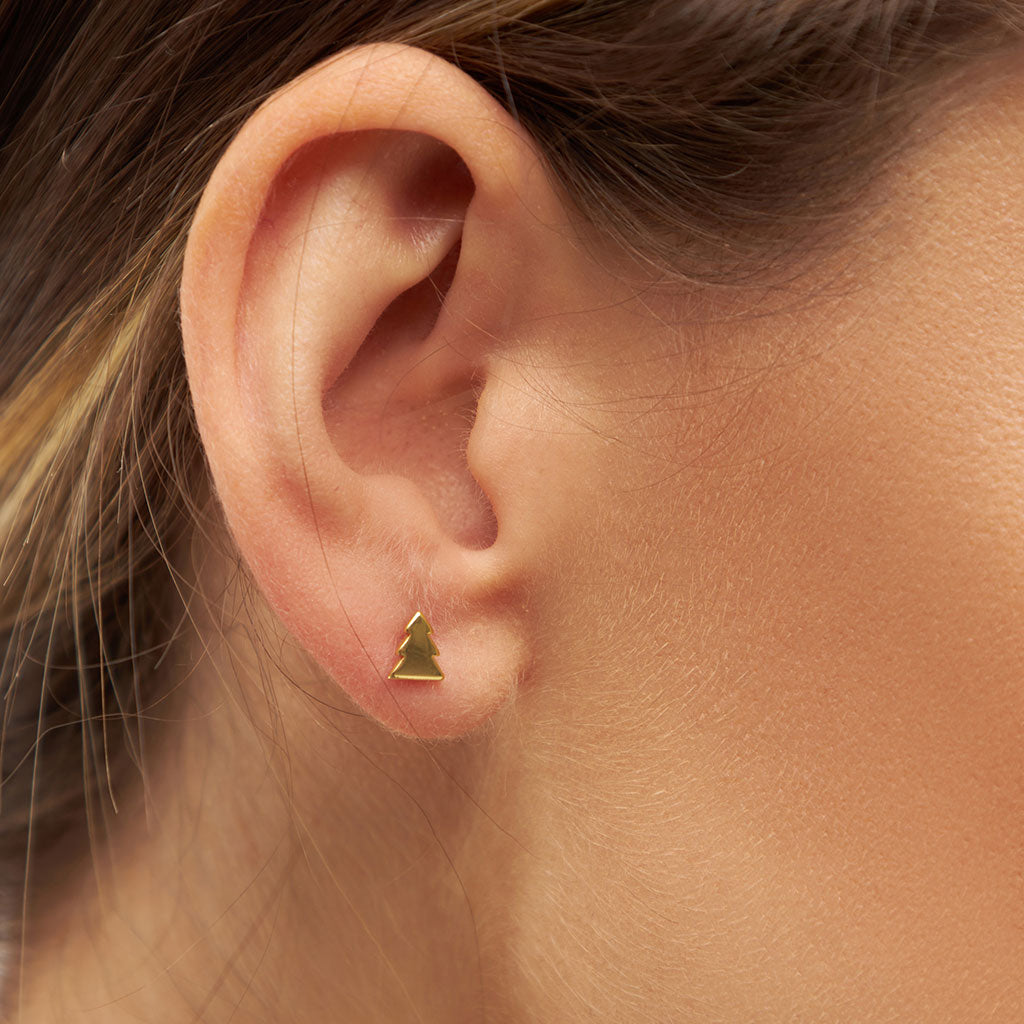 LULU COPENHAGEN THE TREE Ohrstecker, gold