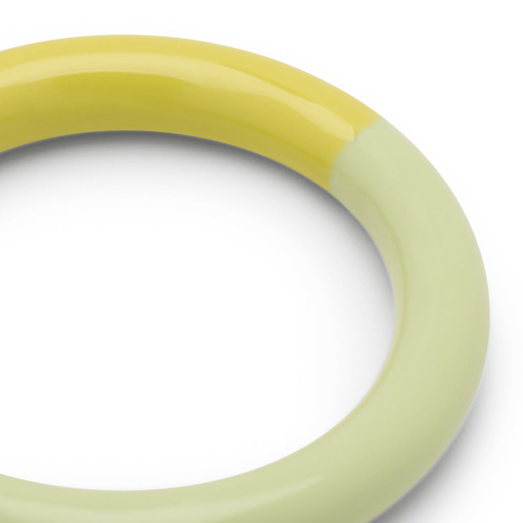 LULU COPENHAGEN DOUBLE COLOR Ring, lime/silk light green