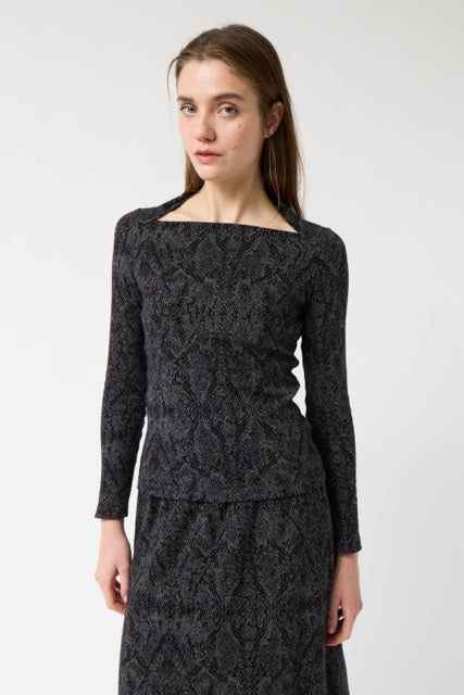 AMT.STUDIO SERP Longsleeve, snake print
