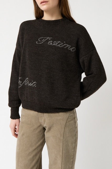 AMT.STUDIO CRYSTAL TESTIMO Pullover, braun