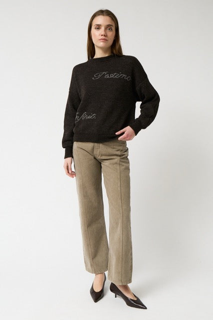 AMT.STUDIO CRYSTAL TESTIMO Pullover, braun