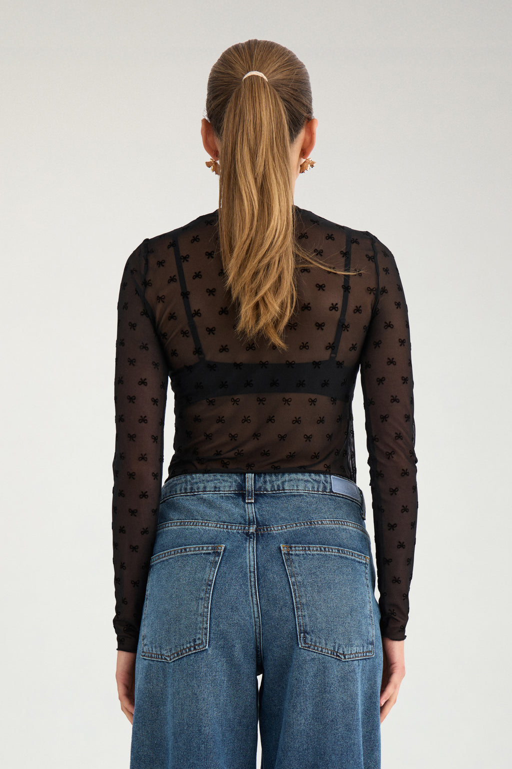 NÜMPH NUBOWANA Longsleeve, caviar