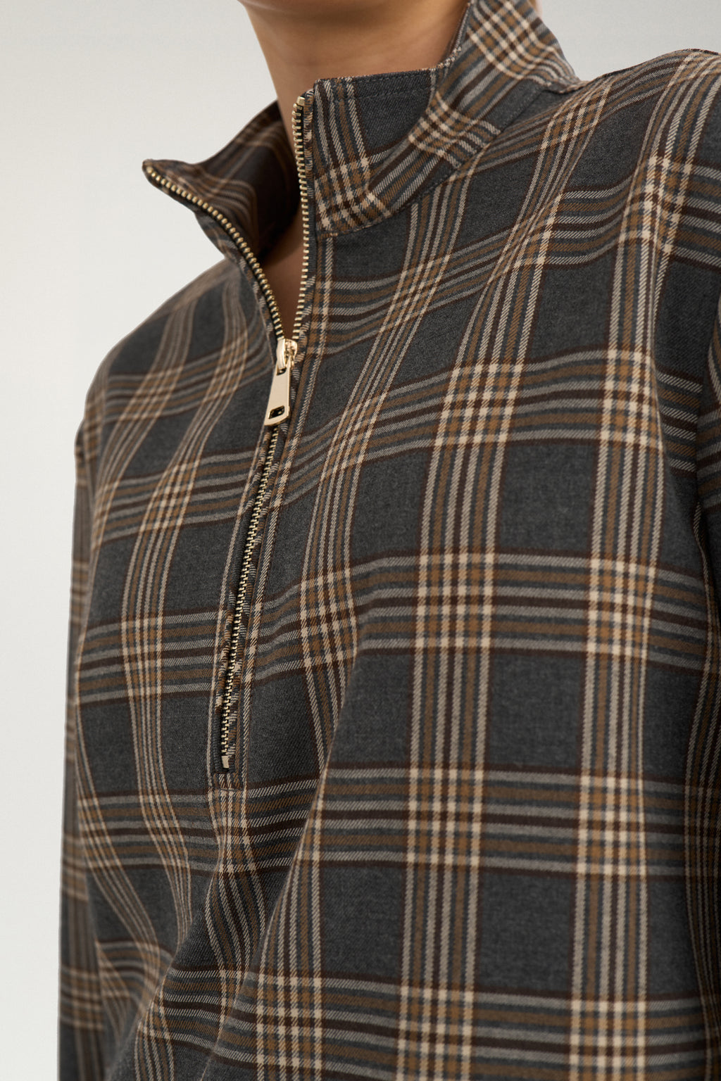 NÜMPH NUKAMALA Bluse, dark grey melange