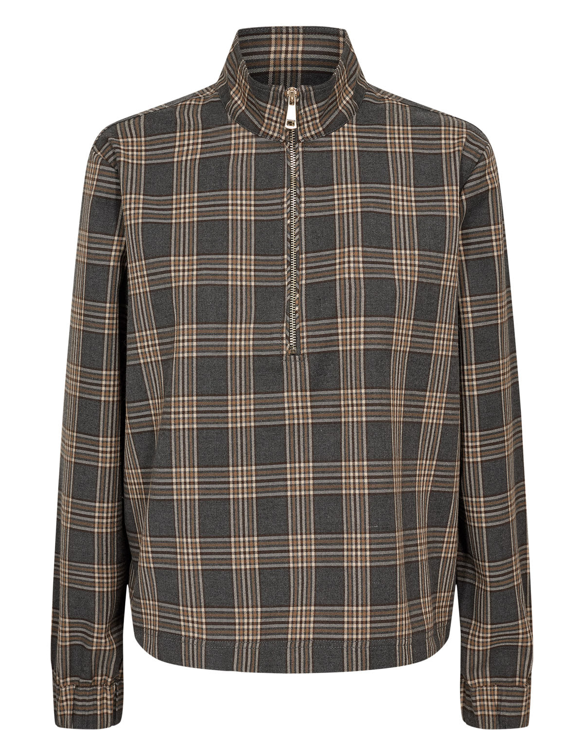 NÜMPH NUKAMALA Bluse, dark grey melange