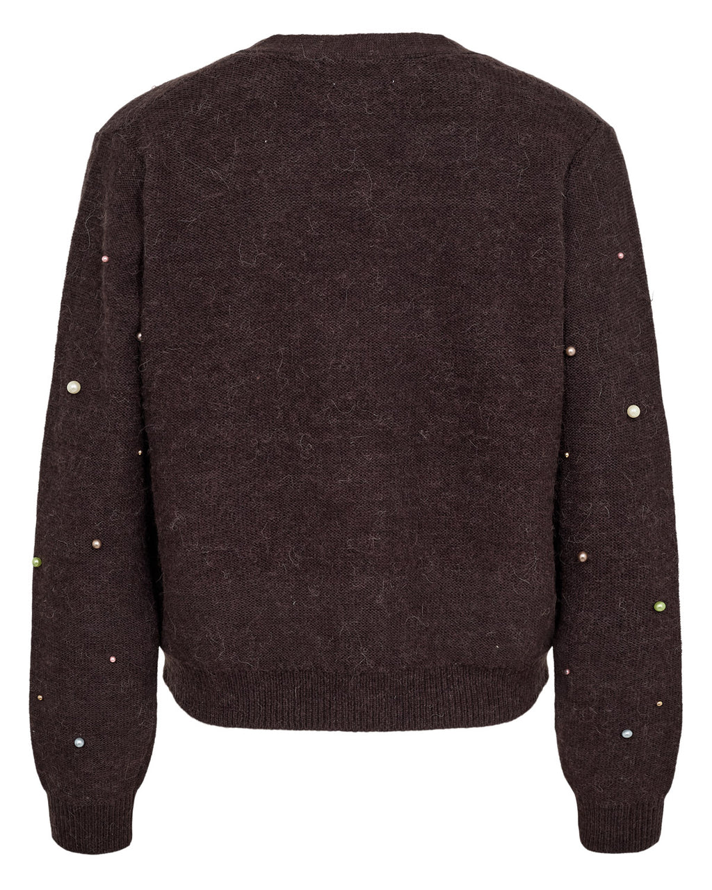 NÜMPH NUBIDDA Cardigan, chocolate plum