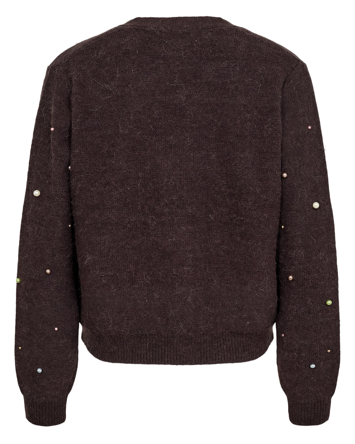 NÜMPH NUBIDDA Cardigan, chocolate plum