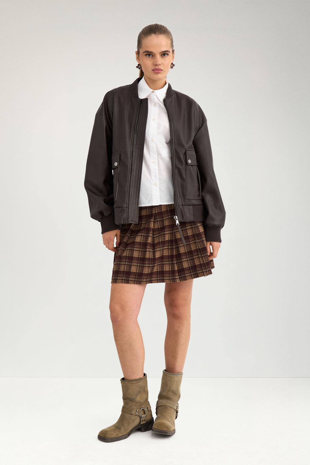 NÜMPH NUVALERY Bomberjacke, chocolate plum