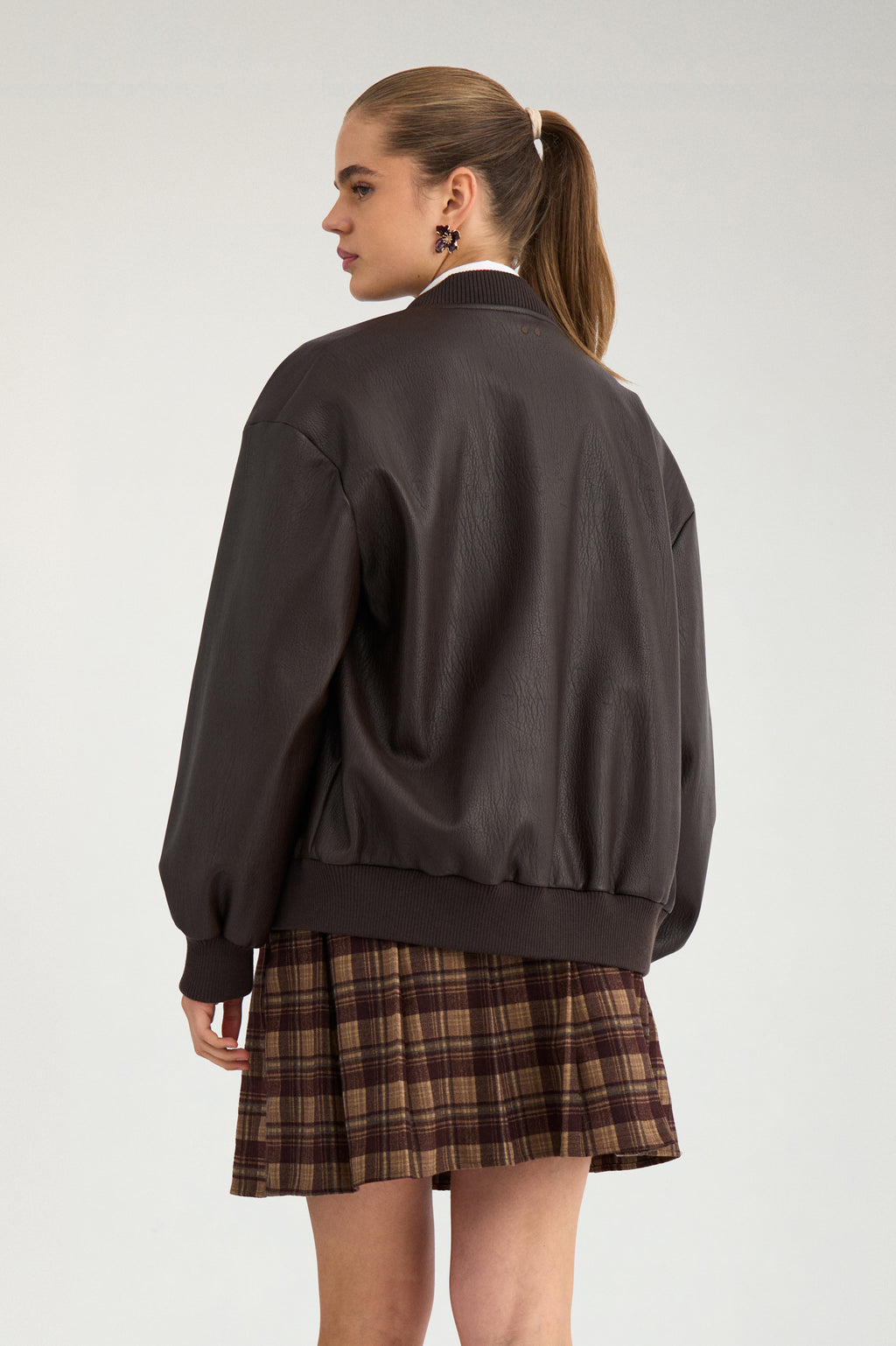 NÜMPH NUVALERY Bomberjacke, chocolate plum