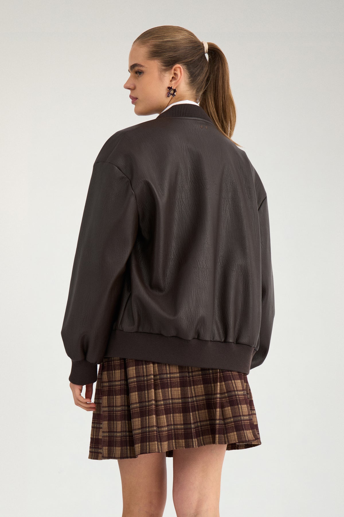 NÜMPH NUVALERY Bomberjacke, chocolate plum
