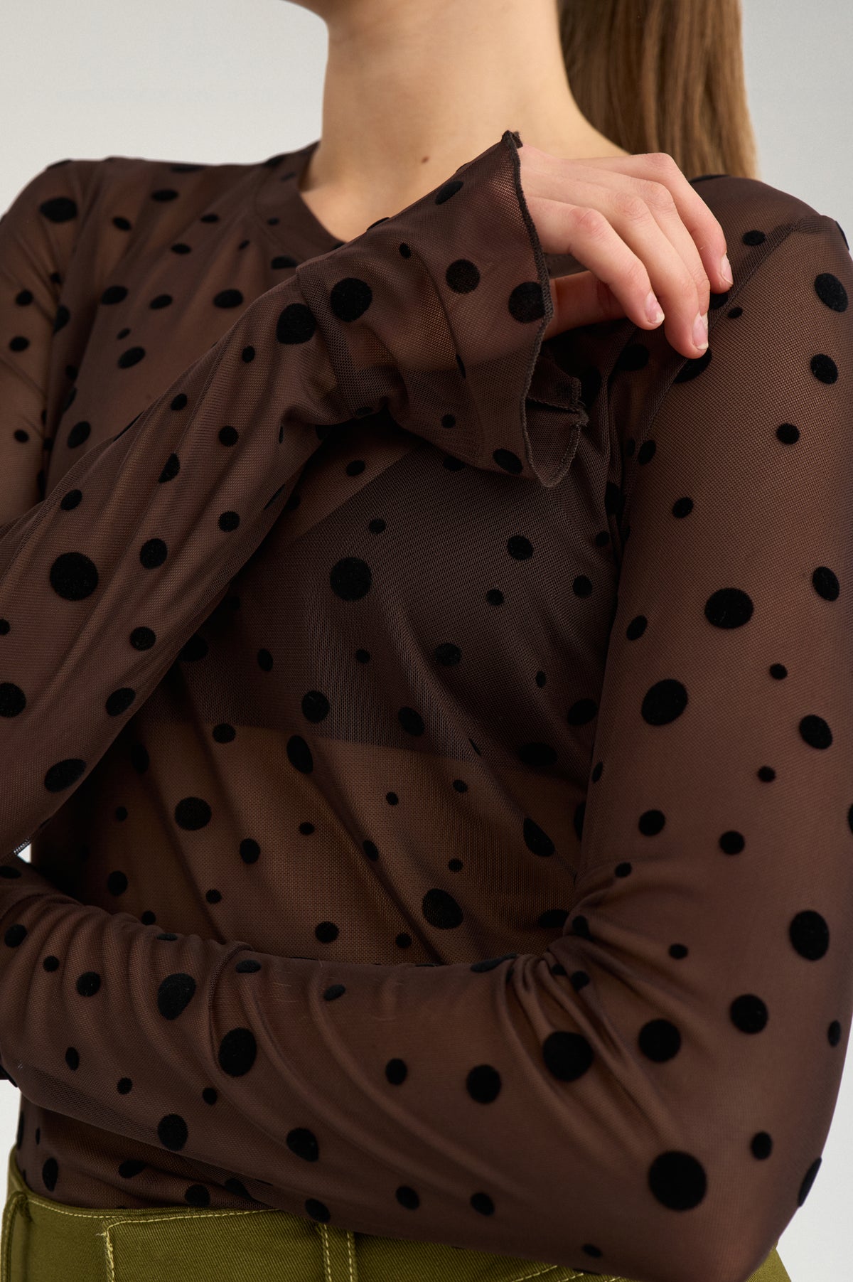 NÜMPH NUEVITA Longsleeve, chocolate plum