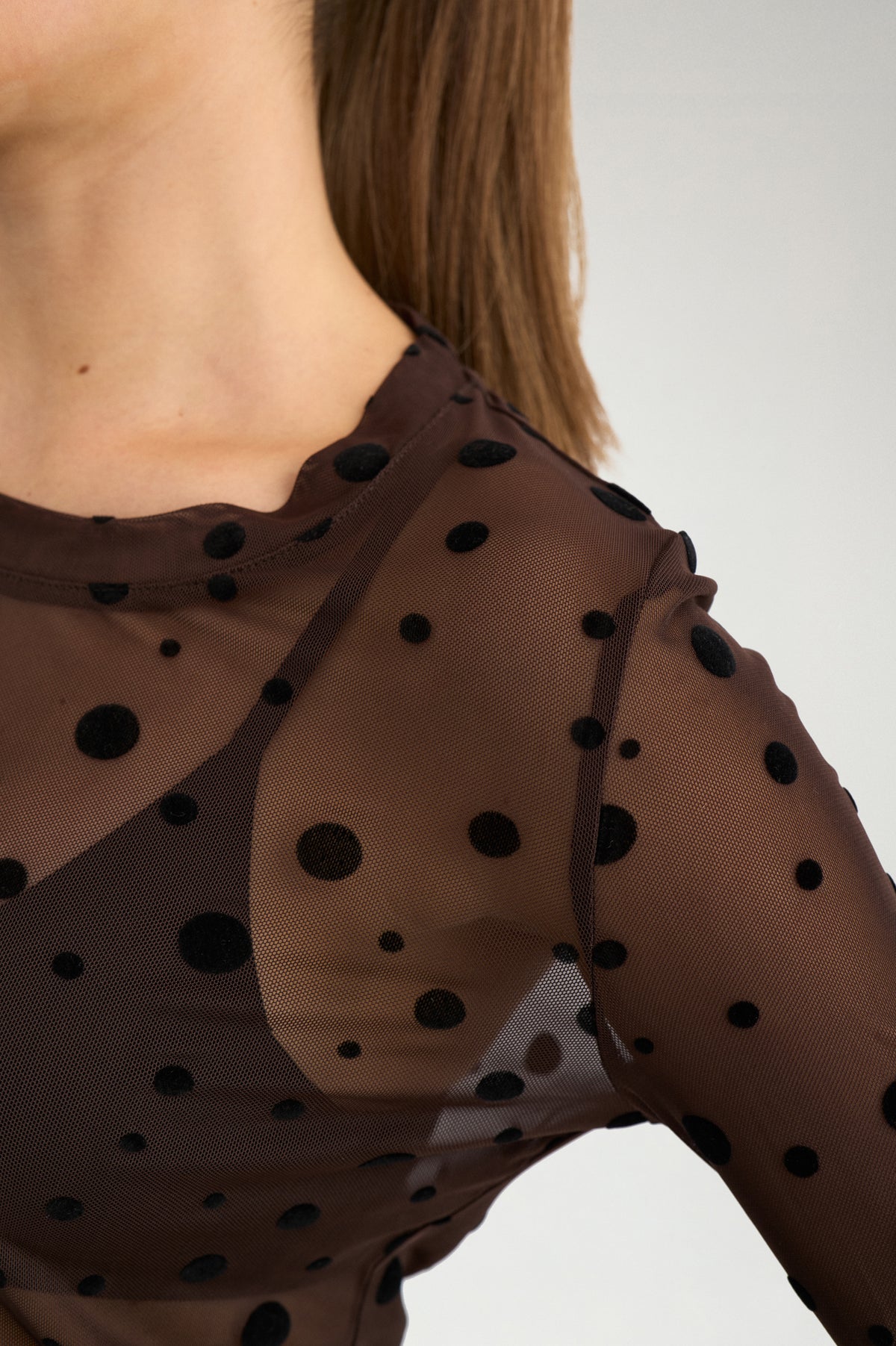 NÜMPH NUEVITA Longsleeve, chocolate plum