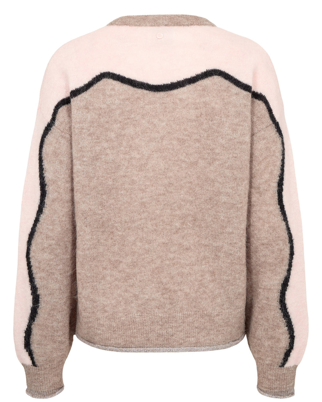 NÜMPH NURIETTE Pullover, taupe grey melange