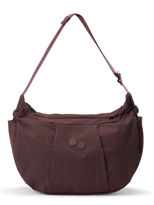PINQPONQ KRUMM L Crossbodybag, crinkle mahagoni