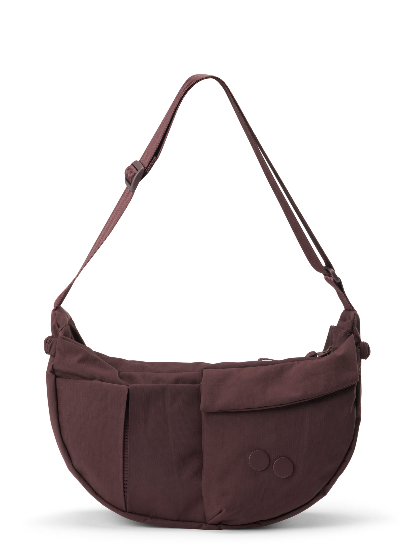 PINQPONQ KRUMM M Crossbodybag, Crinkle mahagoni