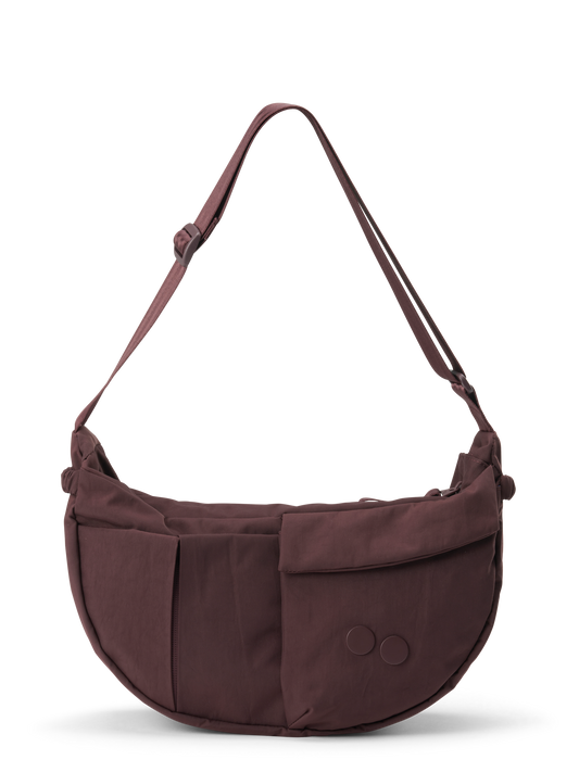 PINQPONQ KRUMM M Crossbodybag, Crinkle mahagoni