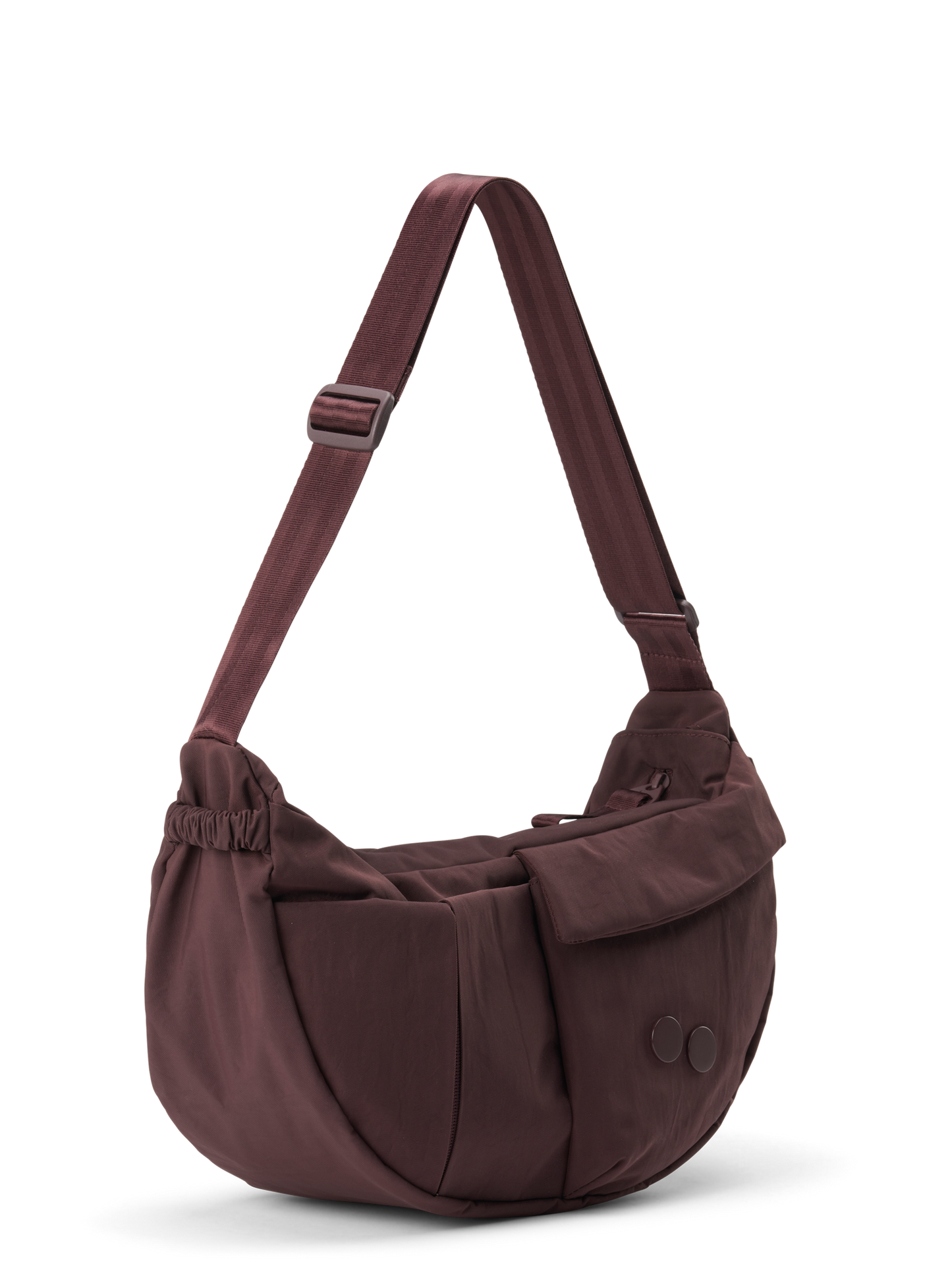 PINQPONQ KRUMM M Crossbodybag, Crinkle mahagoni
