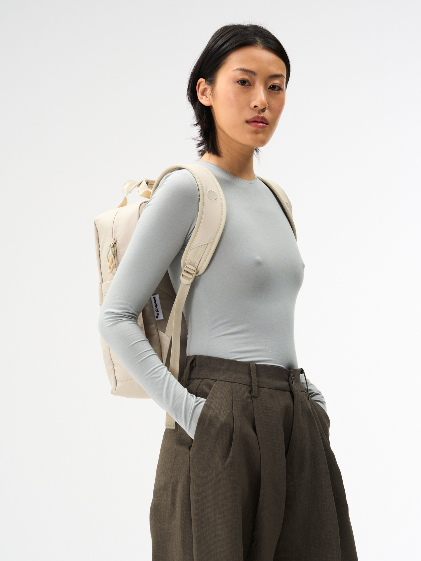 PINQPONQ KUTE Rucksack, cliff beige