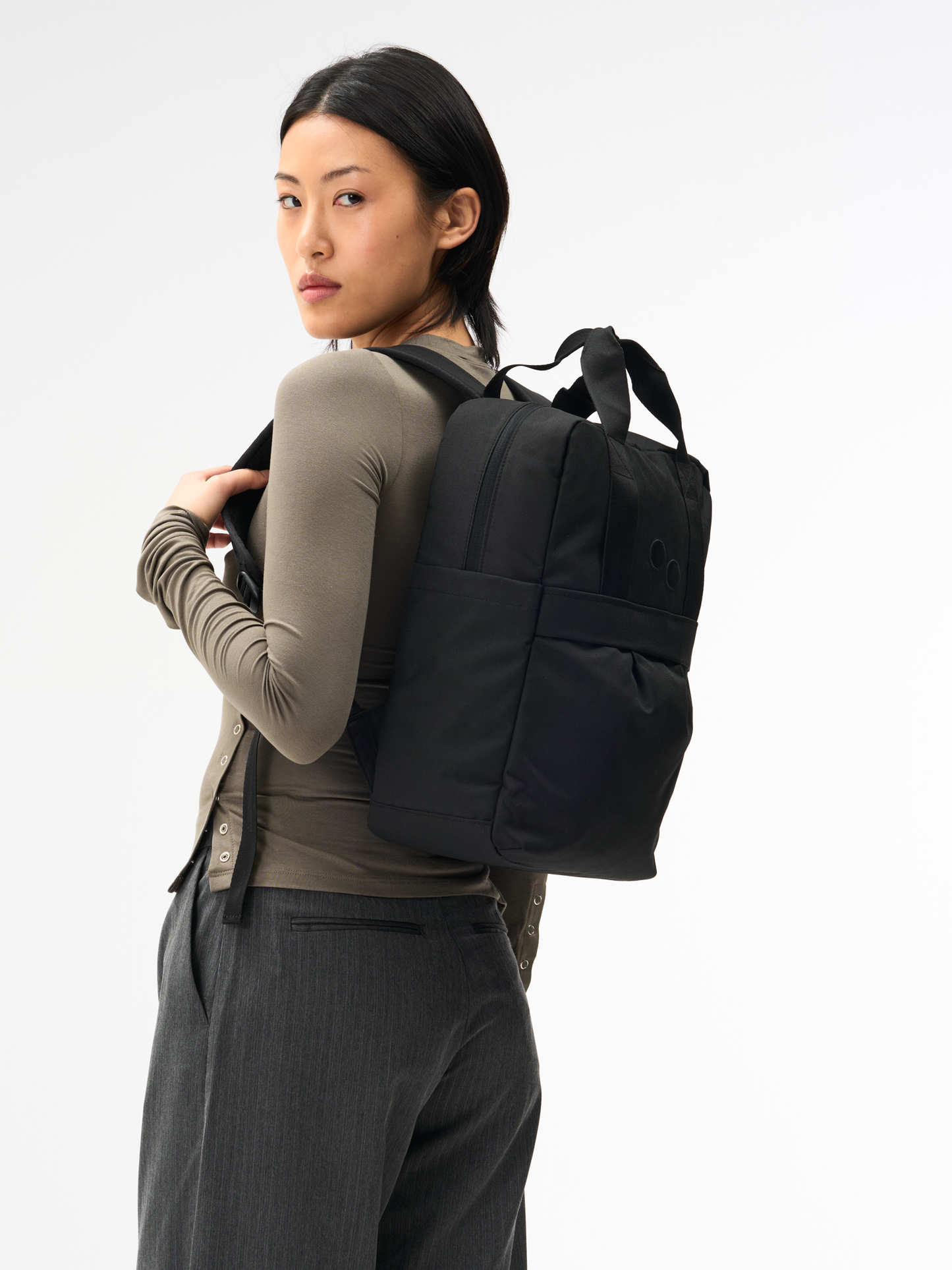PINQPONQ KUTE Rucksack, rooted black