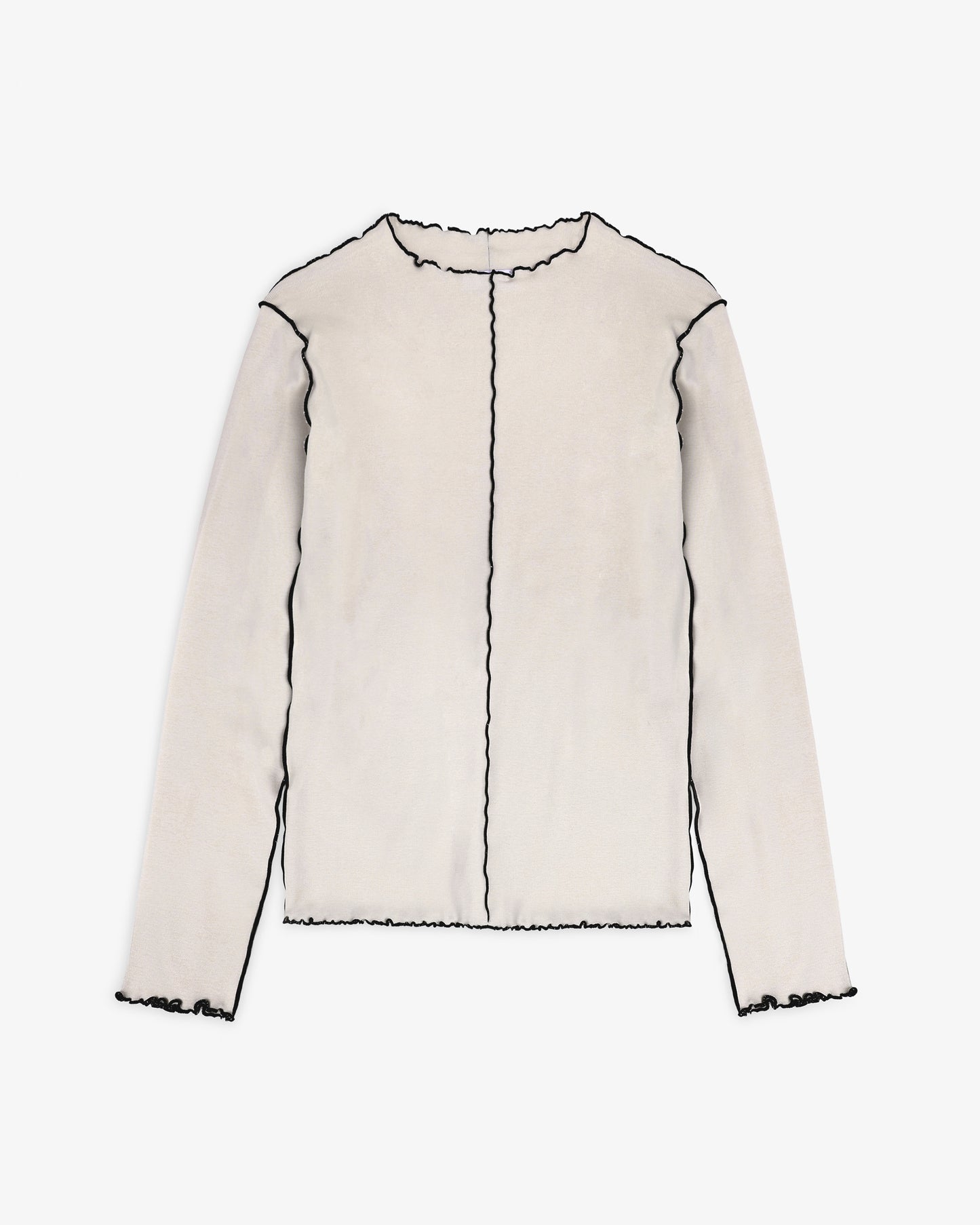 ROTHOLZ PIN-TUCKED Longsleeve, nature white