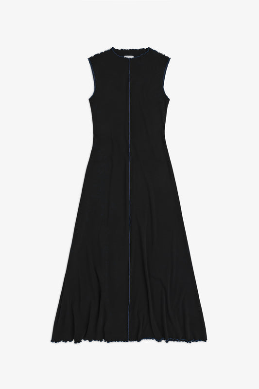 ROTHOLZ PIN-TUCKED Kleid, schwarz