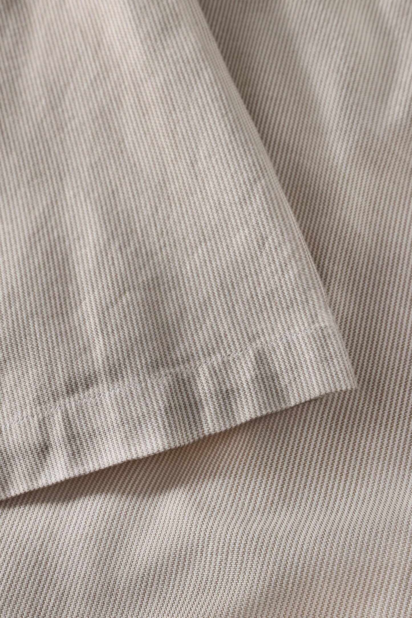 ROTHOLZ CROPPED BOWLING Shirt, beige stripe