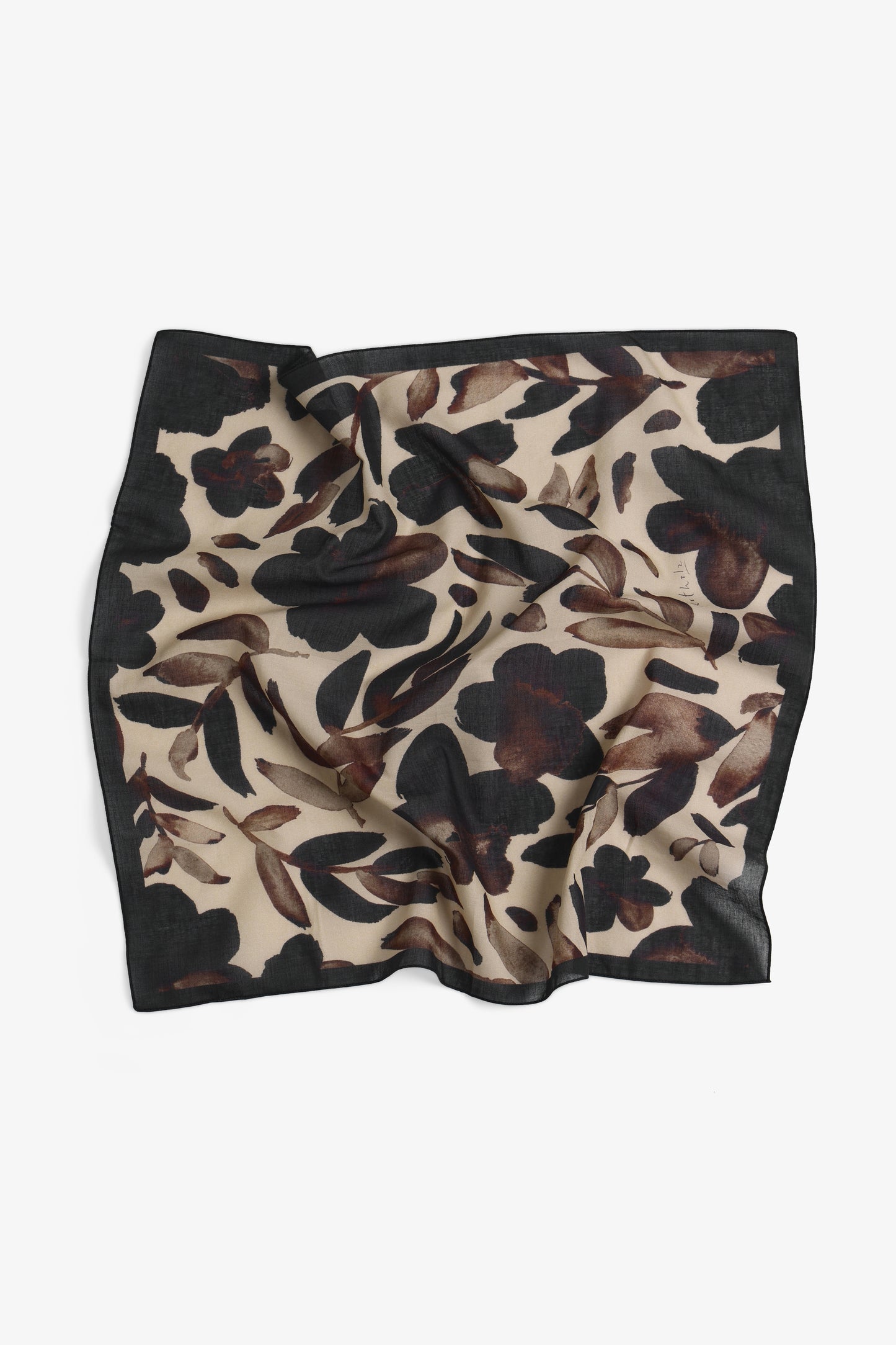 ROTHOLZ FLOWERY Bandana, sand flower