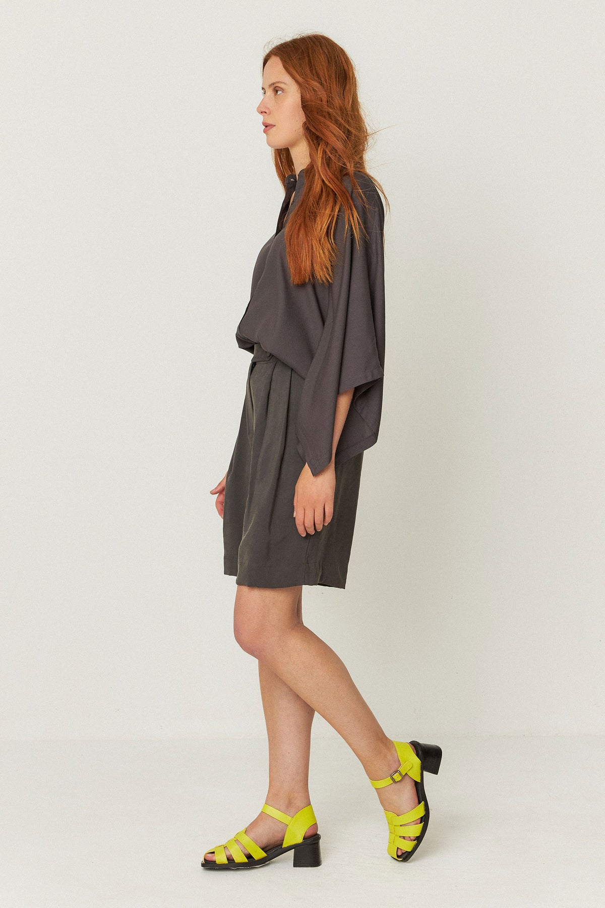 SKFK DOLTZA Bluse, dunkelgrau