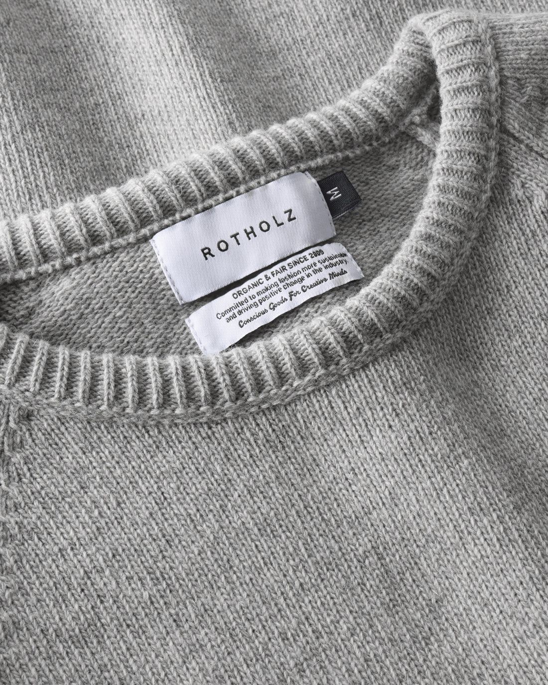 ROTHOLZ SMILING Pullover, grey melange