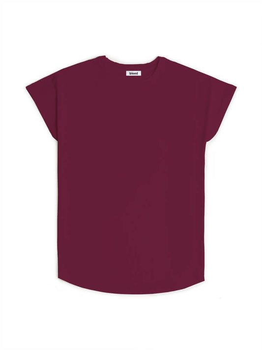 BLEED ESSENTIAL T-Shirt, bordeaux rot