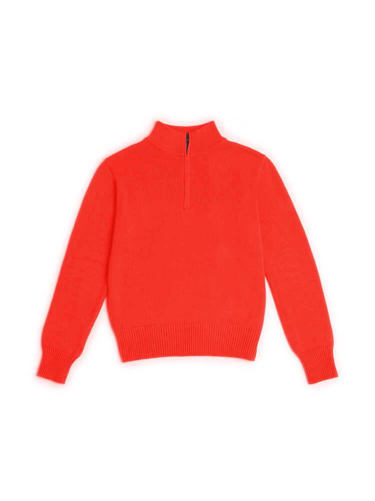 BLEED TROYER Pullover, orange rot
