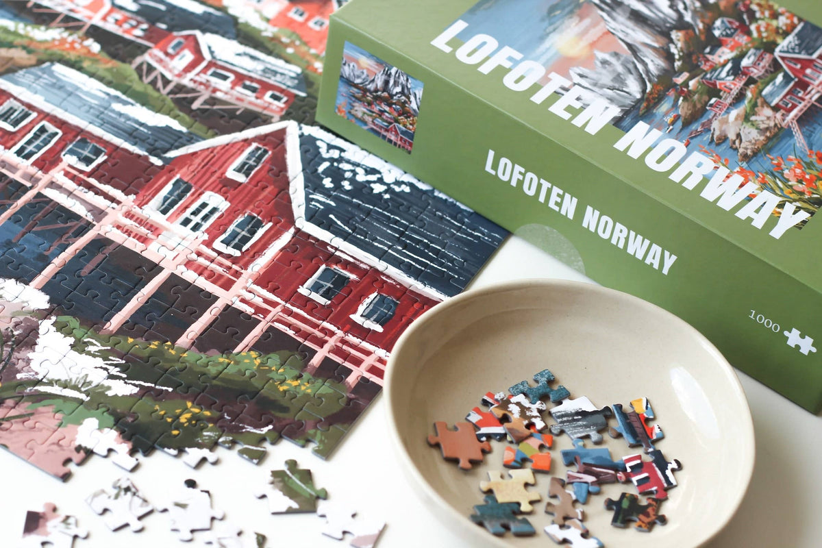 PIECELY PUZZLES LOFOTEN NORWAY Puzzle, 1000 Teile