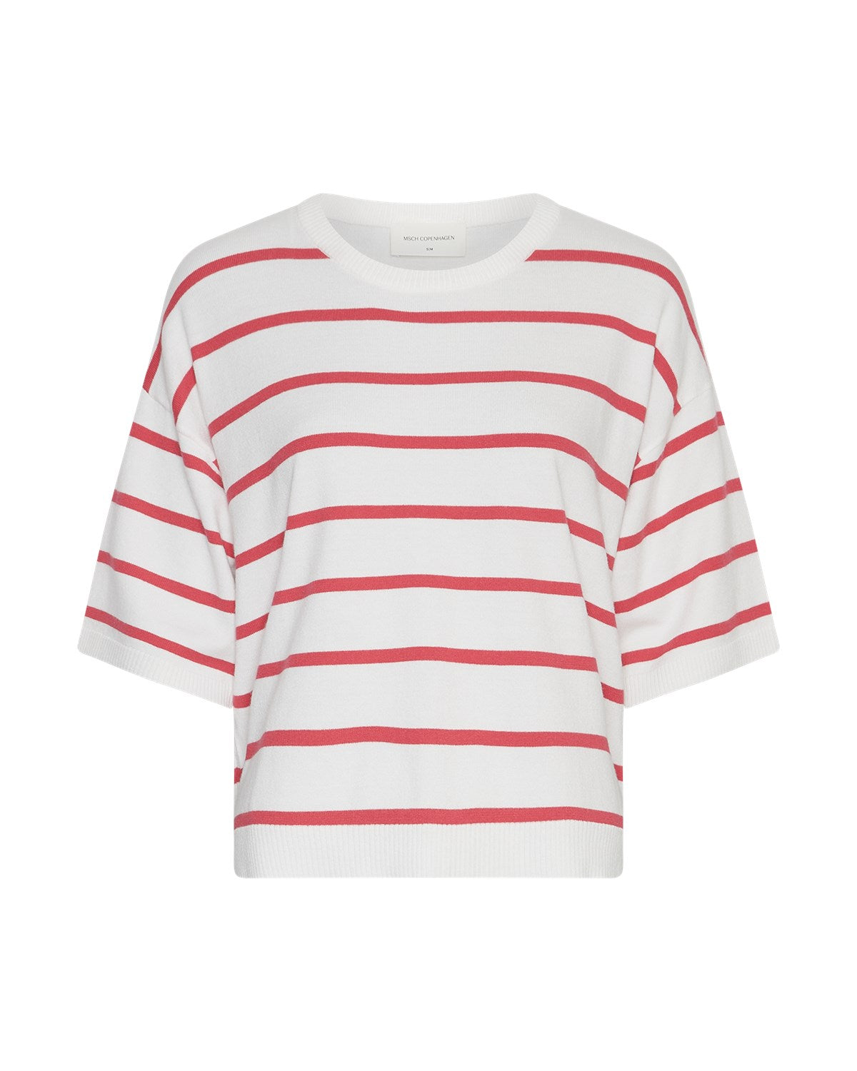 MSCH GEANIN Shirt, weiß/ rose red