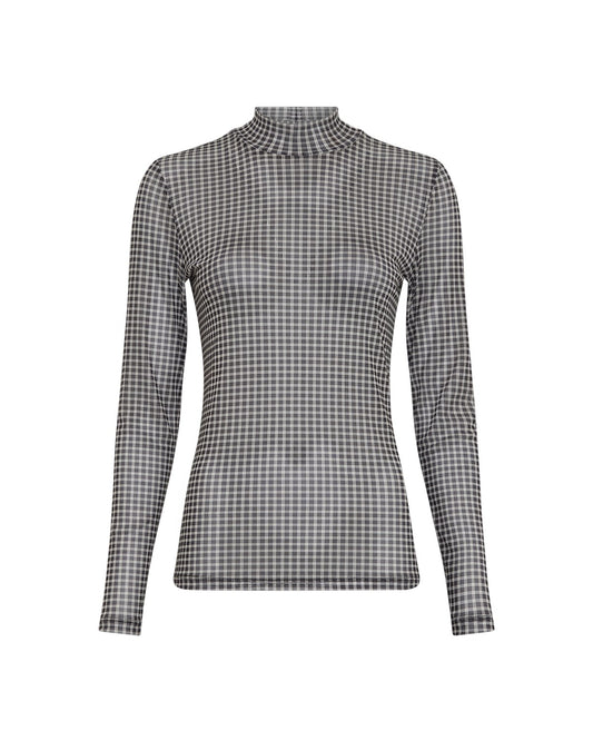 MSCH JANIE Longsleeve, black check