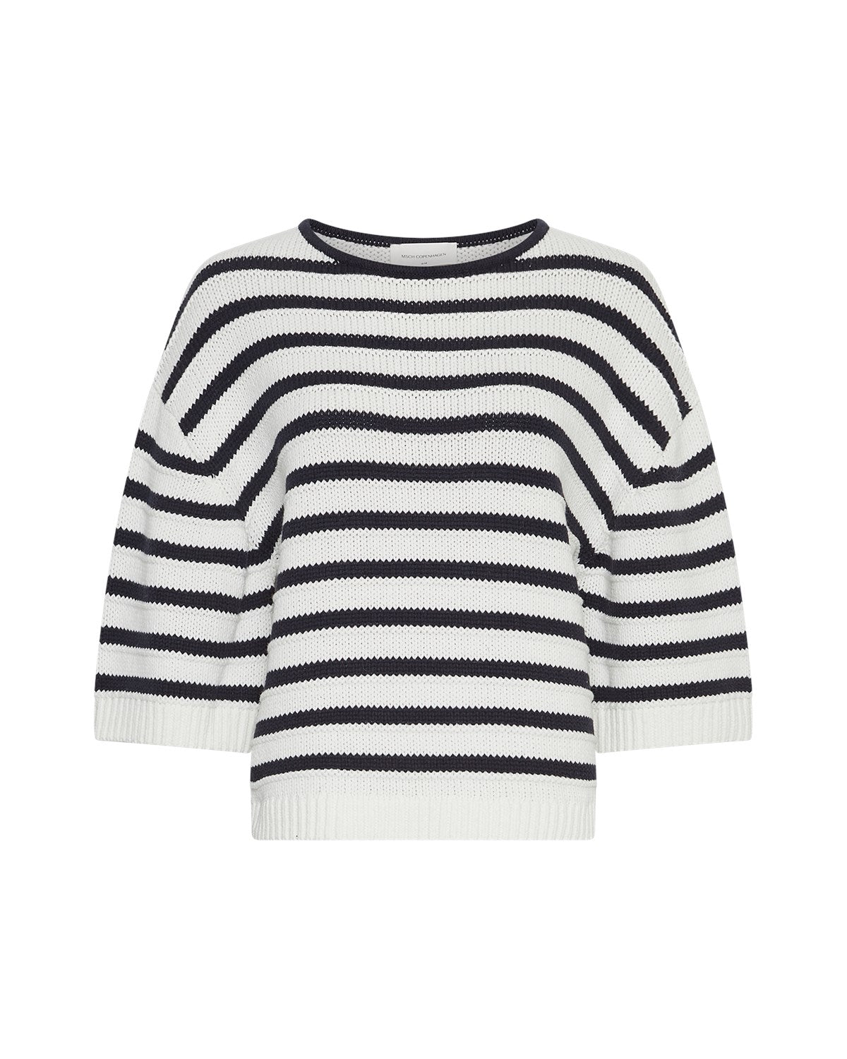 MSCH LEIKA Pullover, schwarz/ weiß