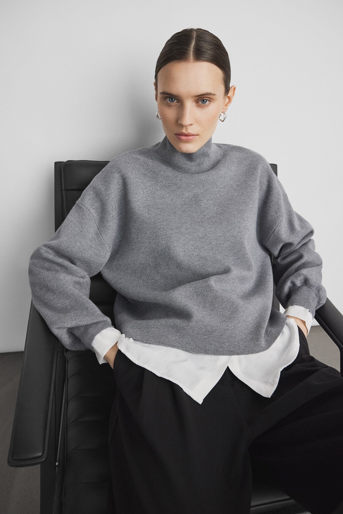 MSCH MERCY Pullover, grau
