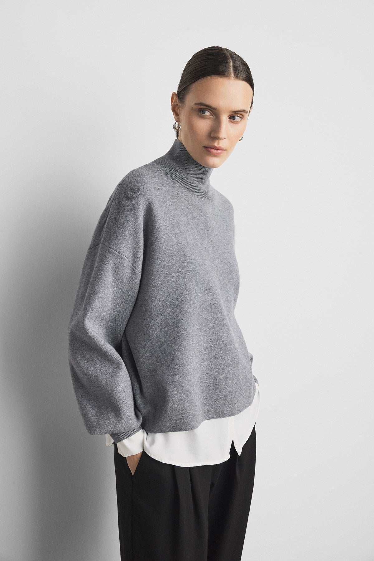 MSCH MERCY Pullover, grau
