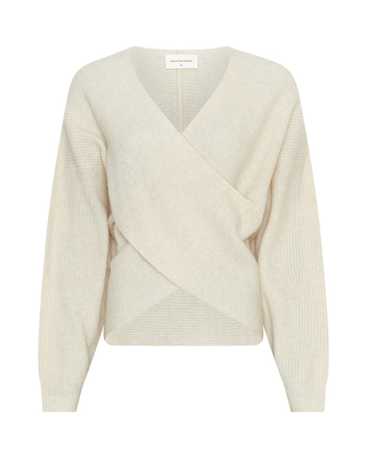 MSCH ZINELLE WRAP Pullover, fog melange